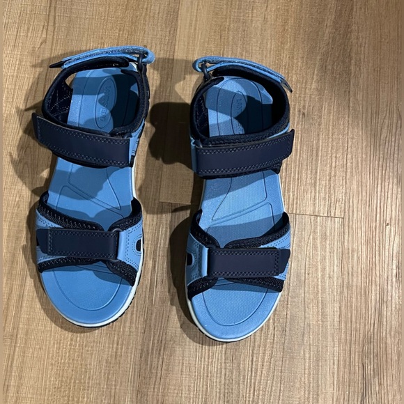 Land’s End all weather, Blue Sandals women’s size 7 us.  New - Picture 1 of 4